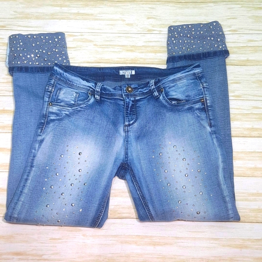 Ladies Rhinestone Jeans